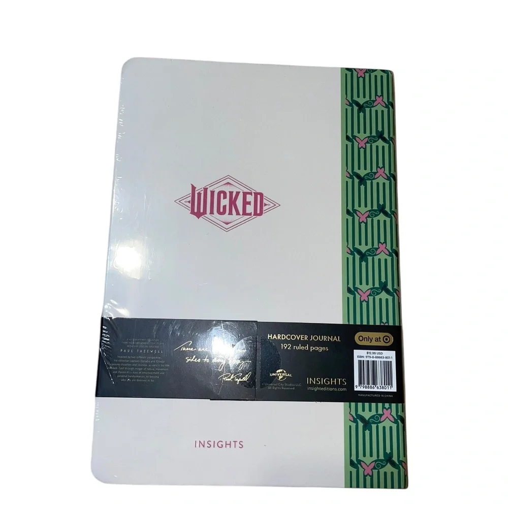 NWT Sealed Wicked Exclusive Hardcover Notebook‎ Journal Universal 192 pages